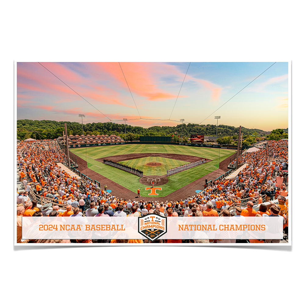 Tennessee Volunteers - Lindsey Nelson Stadium NCAA Baseball National Champions - College Wall Art #Canvas