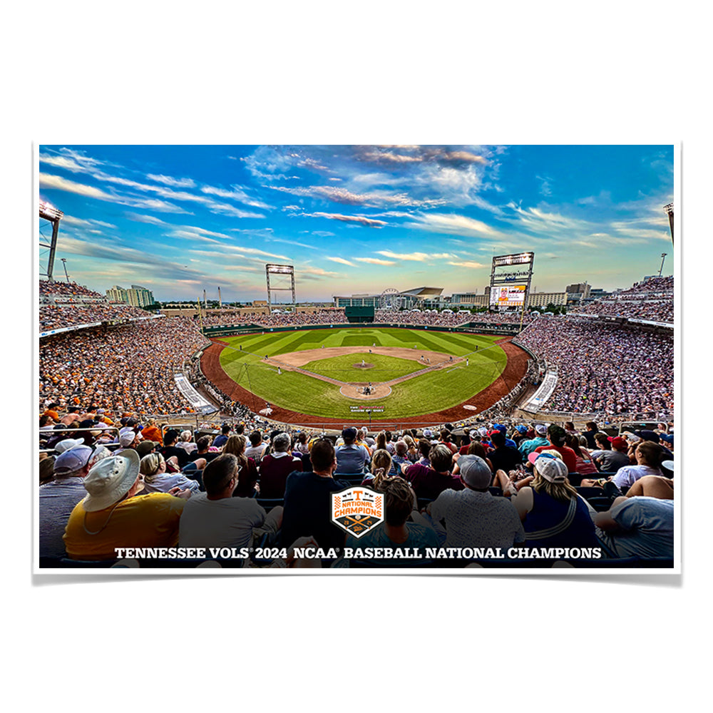 Tennessee Volunteers - Tennessee Vols 2024 NCAA Baseball National Champions - College Wall Art #Canvas