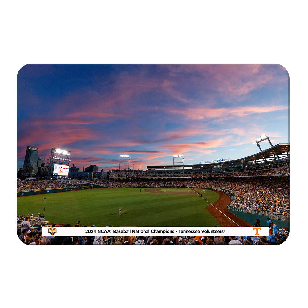 Tennessee Volunteers - 2024 NCAA Baseball National Champions Sunset - College Wall Art #Canvas 