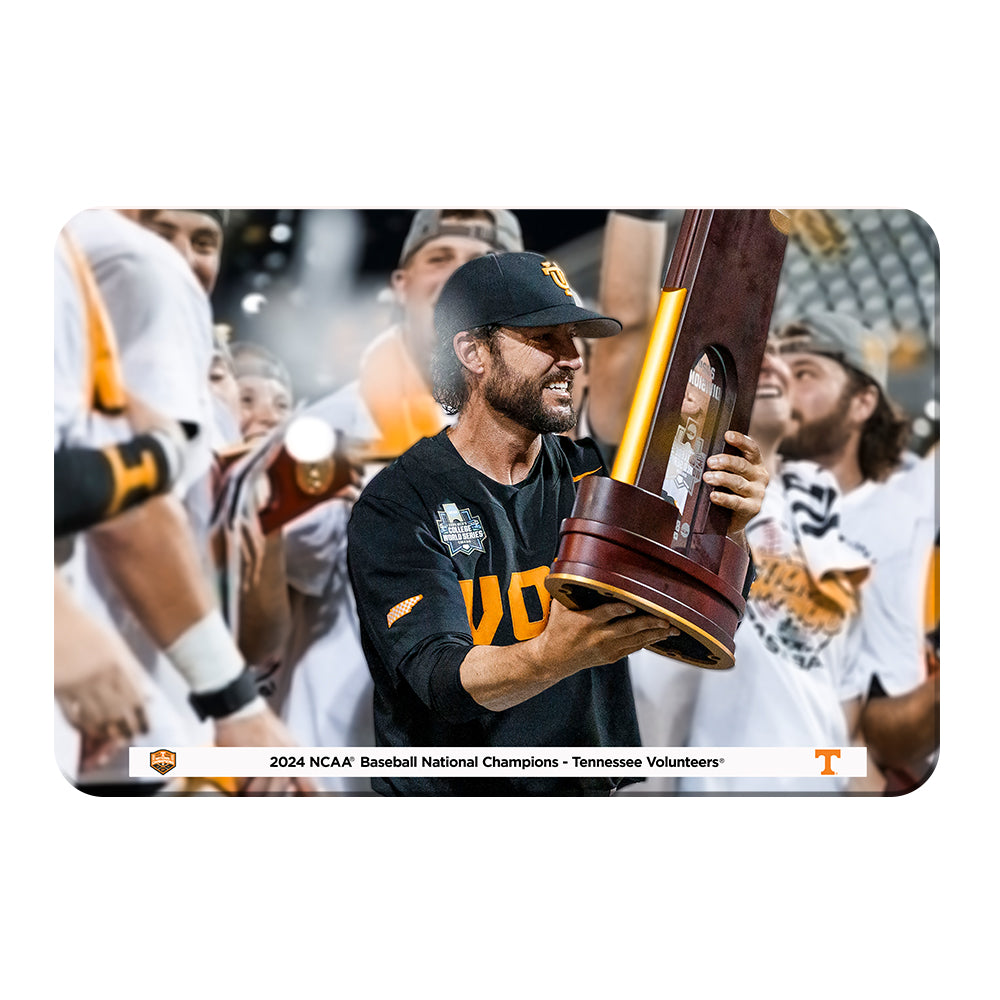 Tennessee Volunteers - Coach Vitello and the Trophy - College Wall Art #Canvas