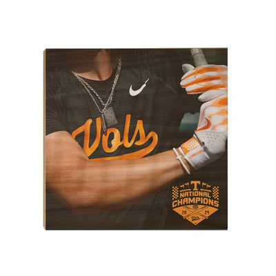 Tennessee Volunteers - Batter up National Baseball Champions - College Wall Art #Wood