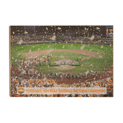 Tennessee Volunteers - Tennessee 2024 NCAA Baseball National Champions - College Wall Art #Wood