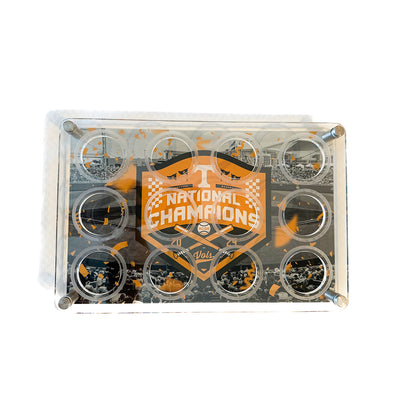 Tennessee Volunteers - Tennessee Vols Baseball National Champions Shot Glass Tray