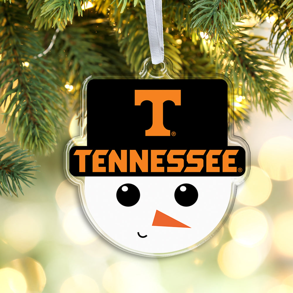 Tennessee Volunteers - Tennessee Snowman Head Ornament