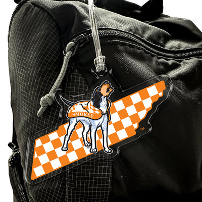 Tennessee Volunteers - Smokey's Checkerboard State Ornament & Bag Tag