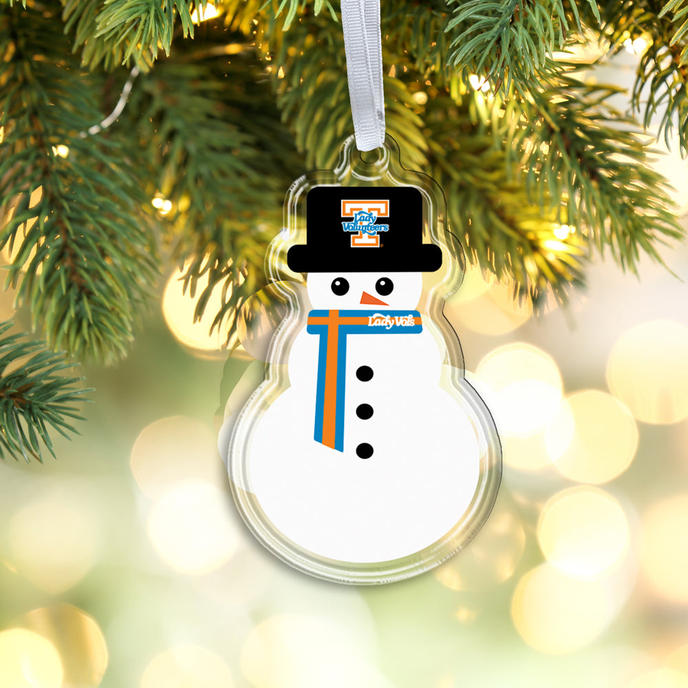 Tennessee Volunteers - Lady Vols Snowman Ornament