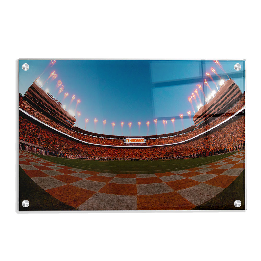 Tennessee Volunteers - Fisheye View Neyland Stadium - College Wall Art #Canvas