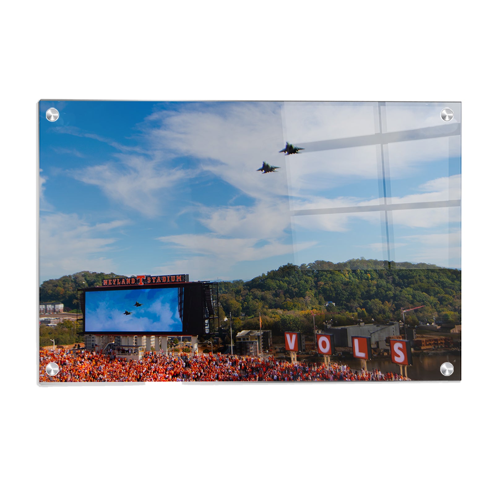 Tennessee Volunteers - Vols Fly Over - College Wall Art #Canvas