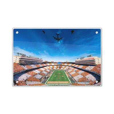Tennessee Volunteers - National Anthem Flyover - College Wall Art #Acrylic