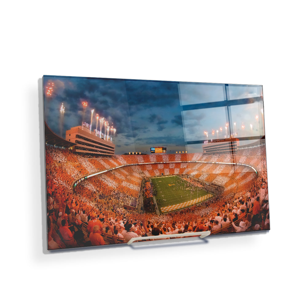 Tennessee Volunteers - Vols Beat the Gators Checkerboard - College Wall Art #Canvas