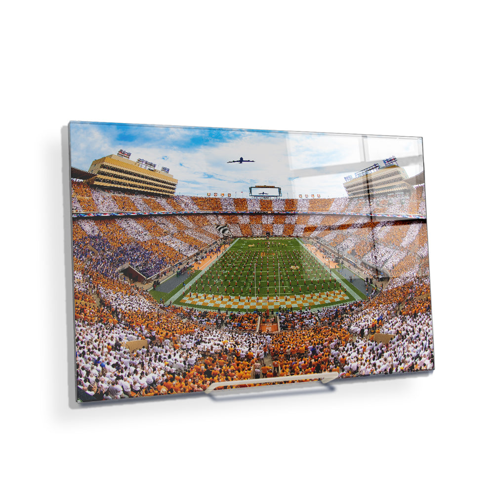 Tennessee Volunteers - Vols Beat the Gators Checker Neyland Flyover - College Wall Art #Canvas