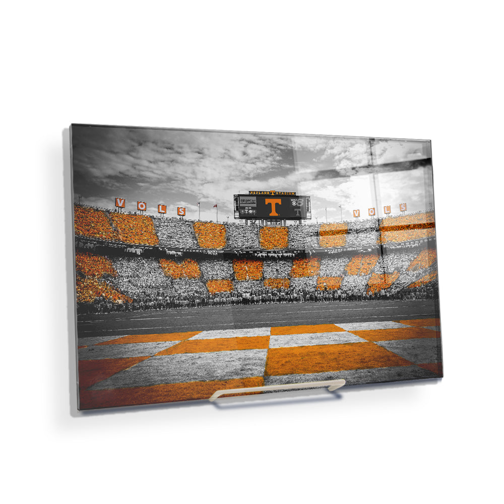 Tennessee Volunteers - Checkerboard Neyland - College Wall Art #Canvas