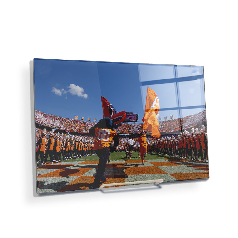 Tennessee Volunteers - Running into Checkered Neyland - College Wall Art #Canvas