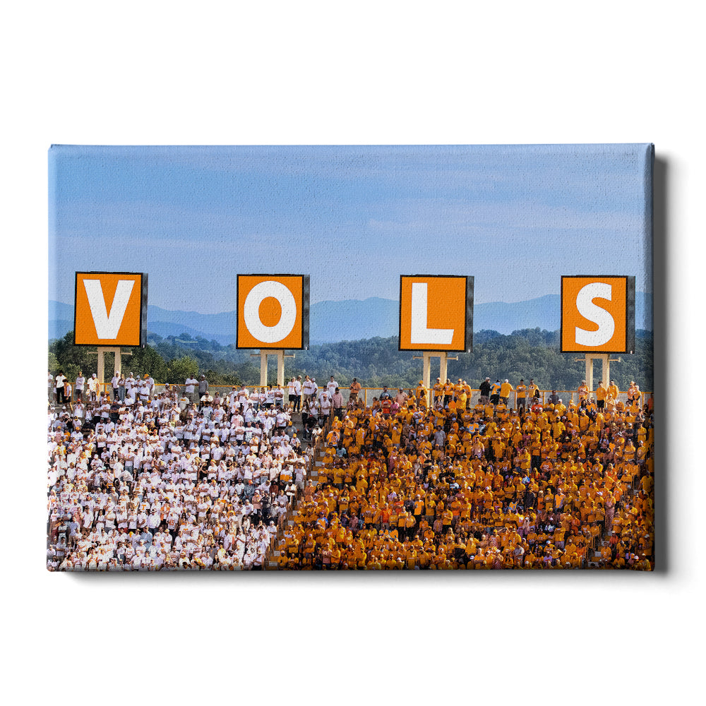 Tennessee Volunteers - Vols Checkerboard - College Wall Art #Canvas