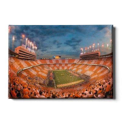 Tennessee Volunteers - Vols Beat the Gators Checkerboard - College Wall Art #Canvas