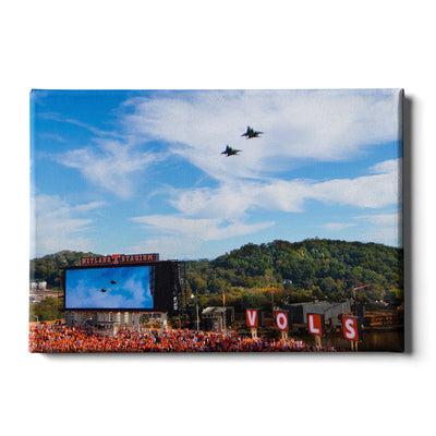 Tennessee Volunteers - Vols Fly Over - College Wall Art #Canvas