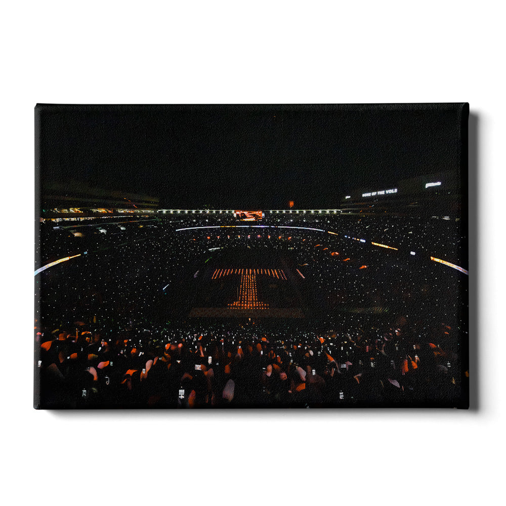 Tennessee Volunteers - The Power T - College Wall Art #Canvas