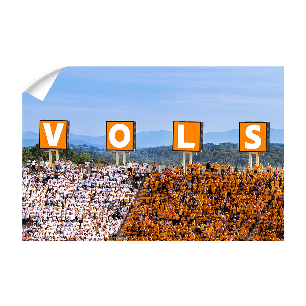 Tennessee Volunteers - Vols Checkerboard - College Wall Art #Canvas