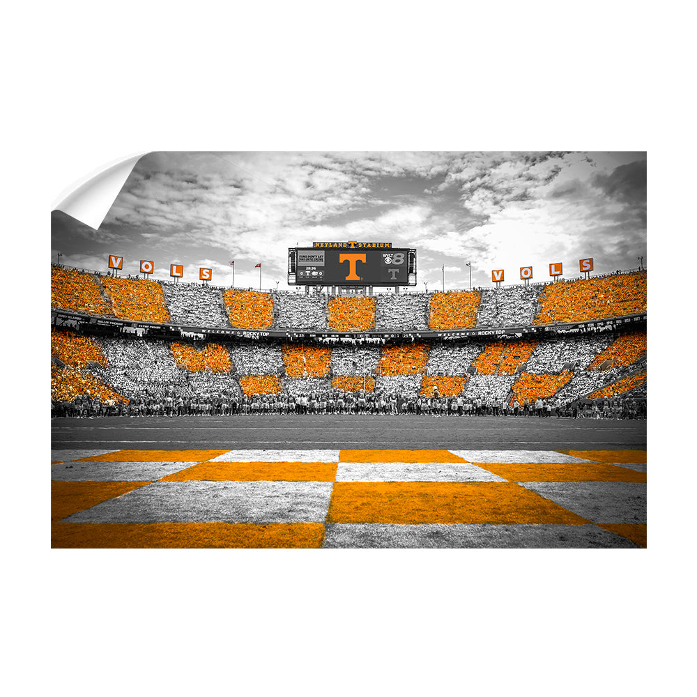 Tennessee Volunteers - Checkerboard Neyland - College Wall Art #Canvas