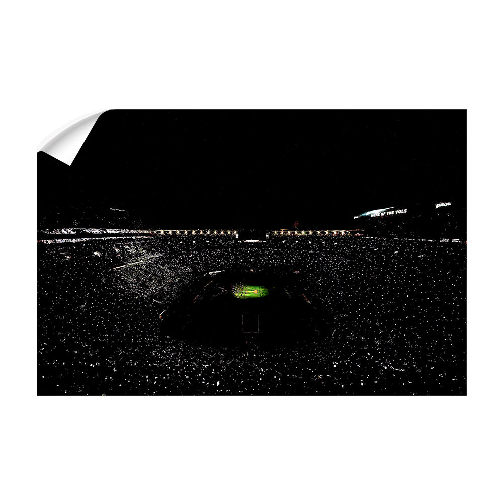 Tennessee Volunteers - Neyland Lights - College Wall Art #Canvas