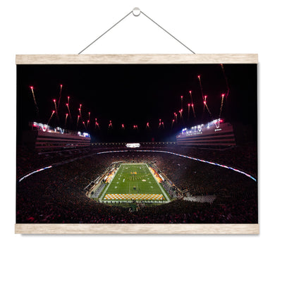 Tennessee Volunteers - Bombs Bursting in Air - College Wall Art #Hanging Canvas
