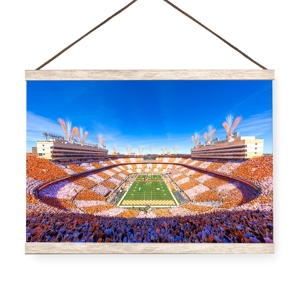 Tennessee Volunteers - Checker Neyland It's Football Time in Tennessee - College Wall Art #Canvas