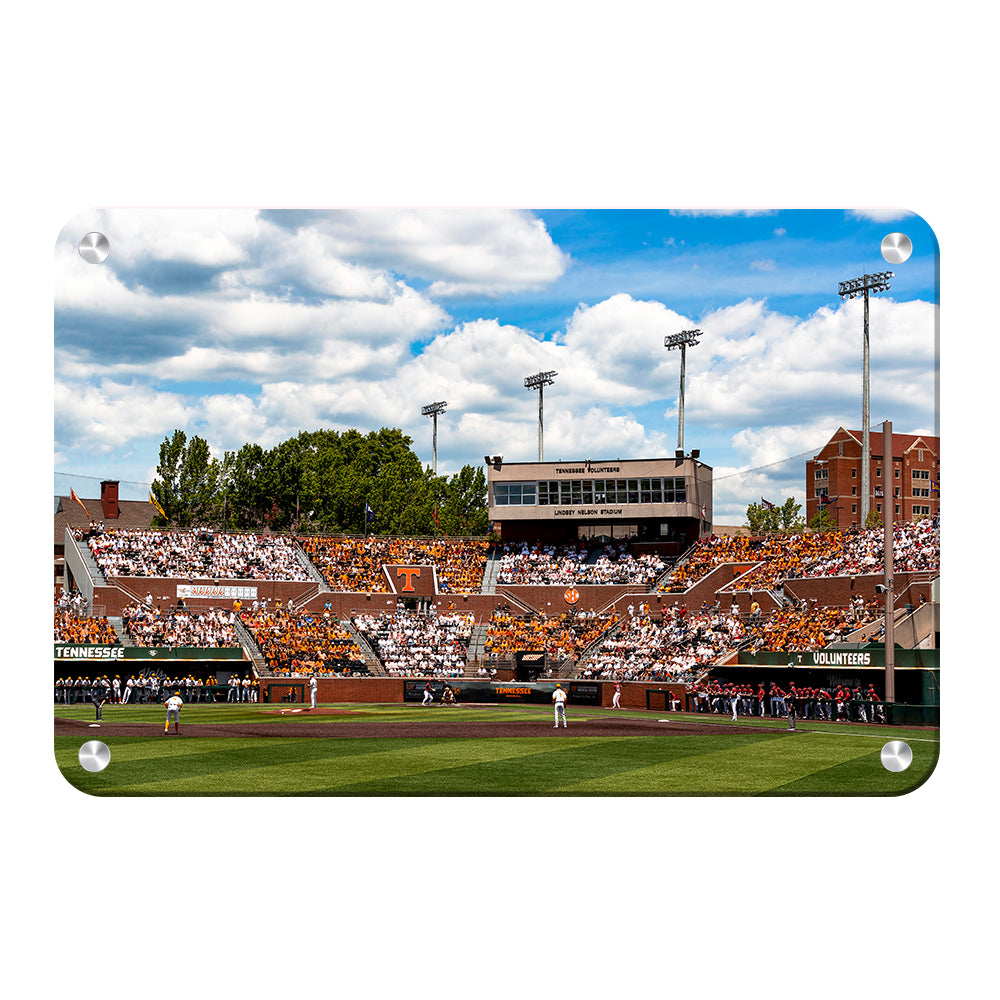 Tennessee Volunteers - Checkered Lindsey Nelson Stadium - College Wall Art #Canvas