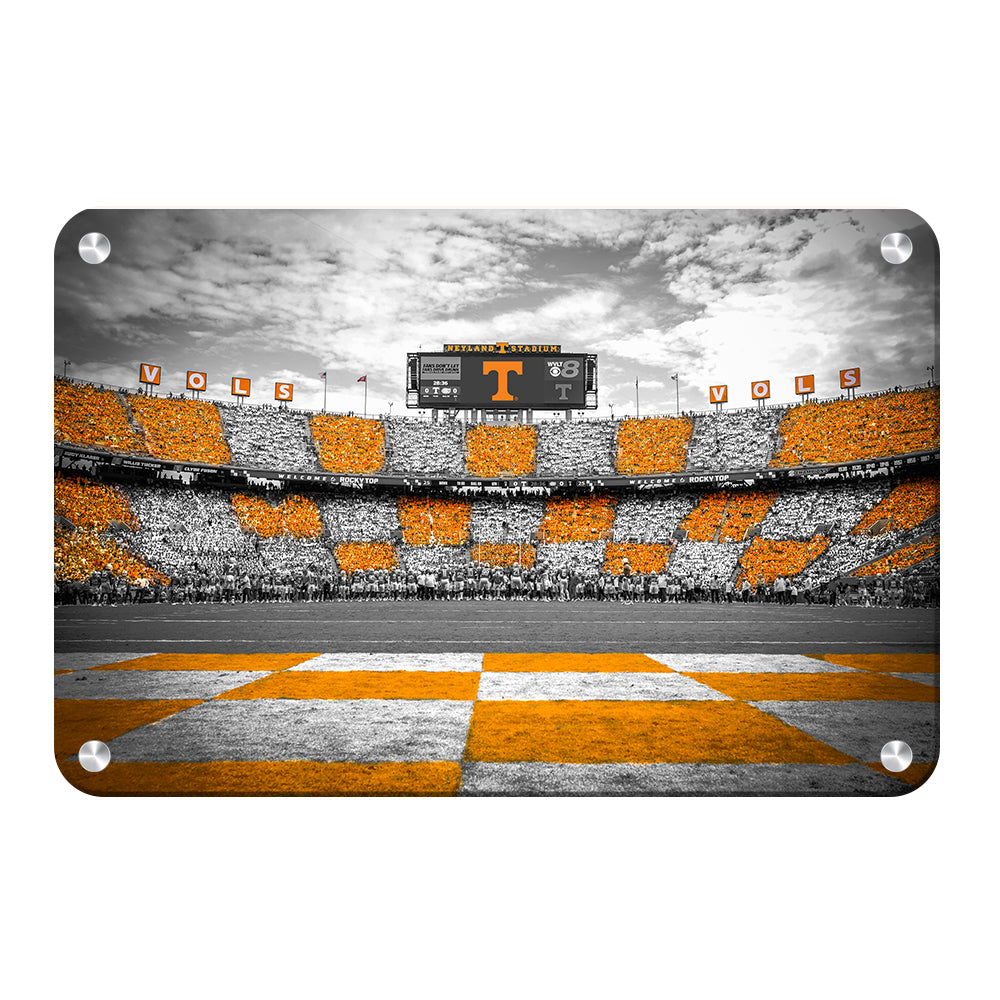 Tennessee Volunteers - Checkerboard Neyland - College Wall Art #Canvas