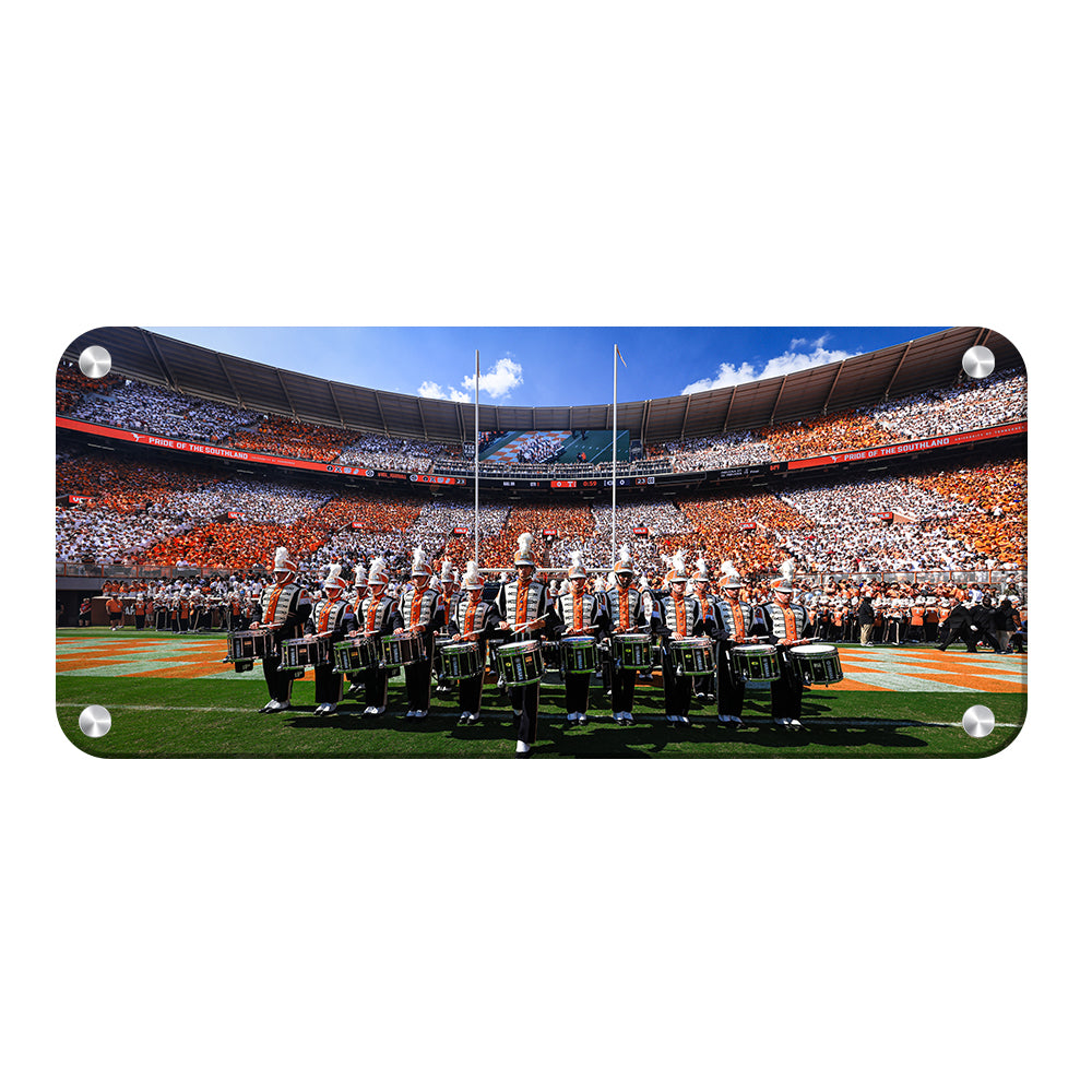 Tennessee Volunteers - Pride of the Southland Drumline Panoramic - College Wall Art #Canvas