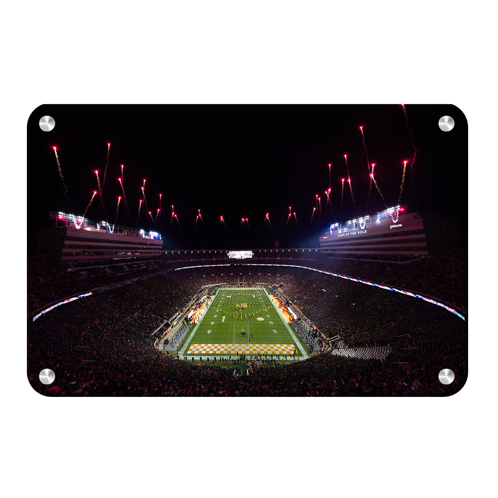 Tennessee Volunteers - Bombs Bursting in Air - College Wall Art #Canvas