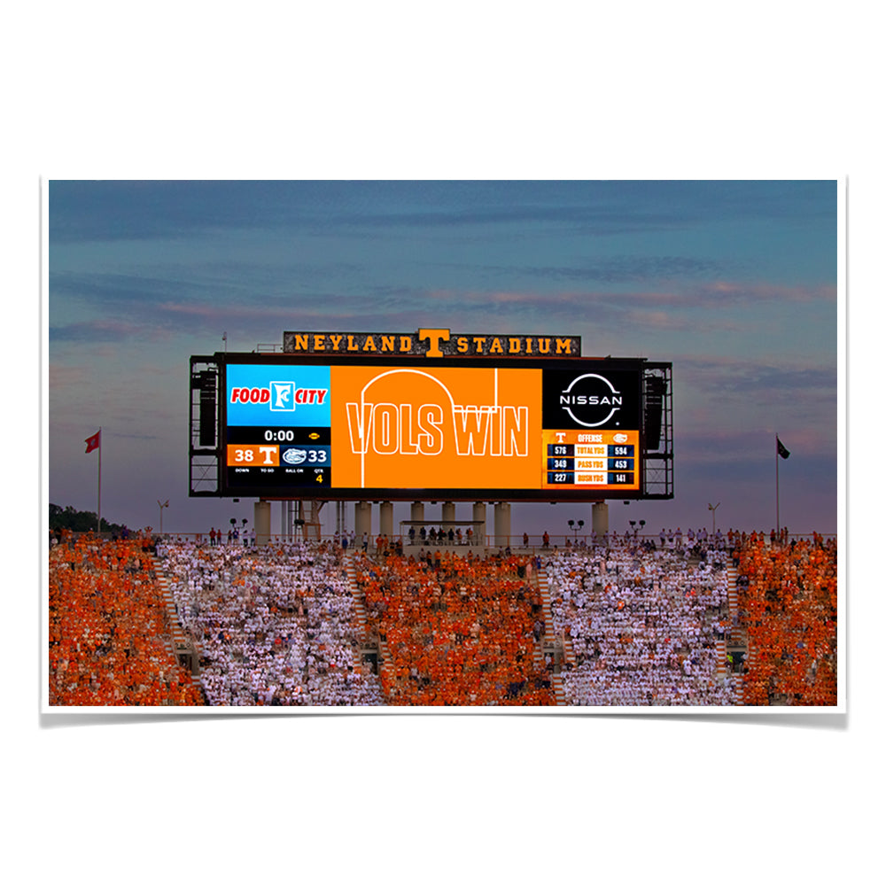 Tennessee Volunteers - Vols Win - College Wall Art #Canvas