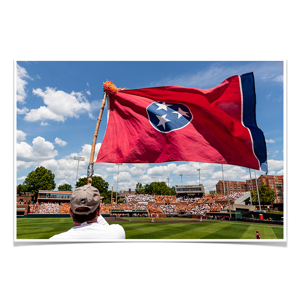 Tennessee Volunteers - Tennessee Baseball Checkerboard - College Wall Art #Canvas