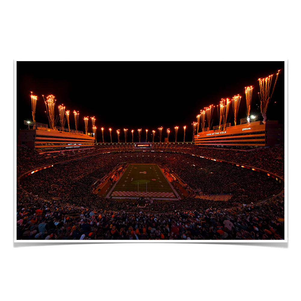 Tennessee Volunteers - Dark Mode - College Wall Art #Canvas