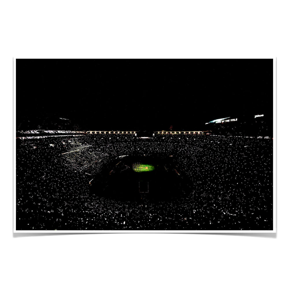 Tennessee Volunteers - Neyland Lights - College Wall Art #Canvas