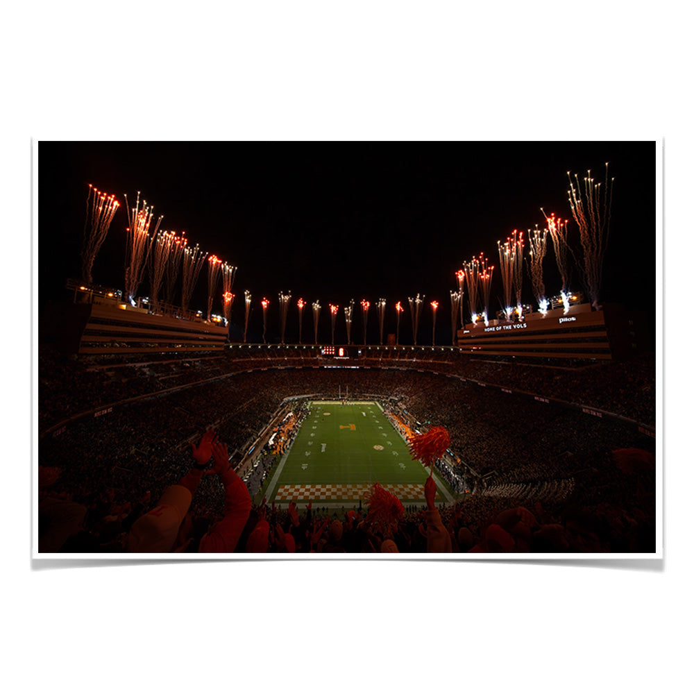 Tennessee Volunteers - Give Him Six Dark Mode - College Wall Art #Canvas