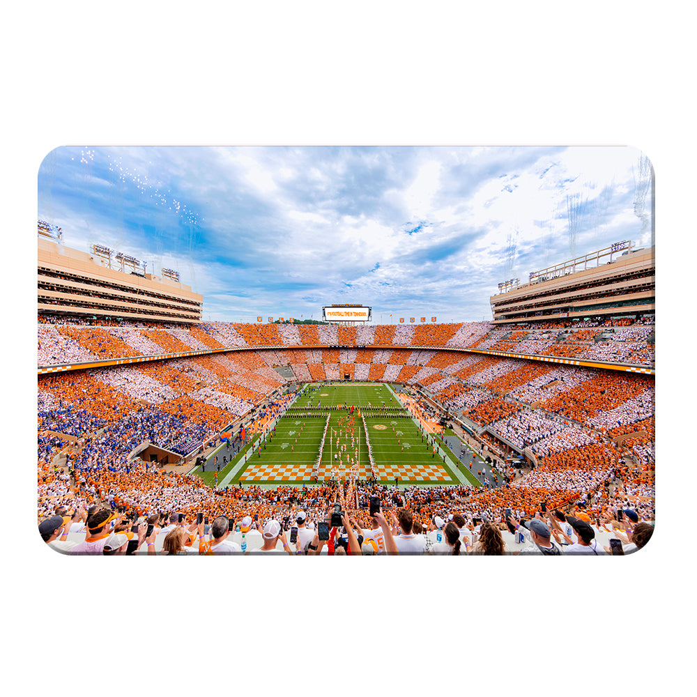 Tennessee Volunteers - It's Football Time in Tennessee Checkerboard Neyland - College Wall Art #Canvas