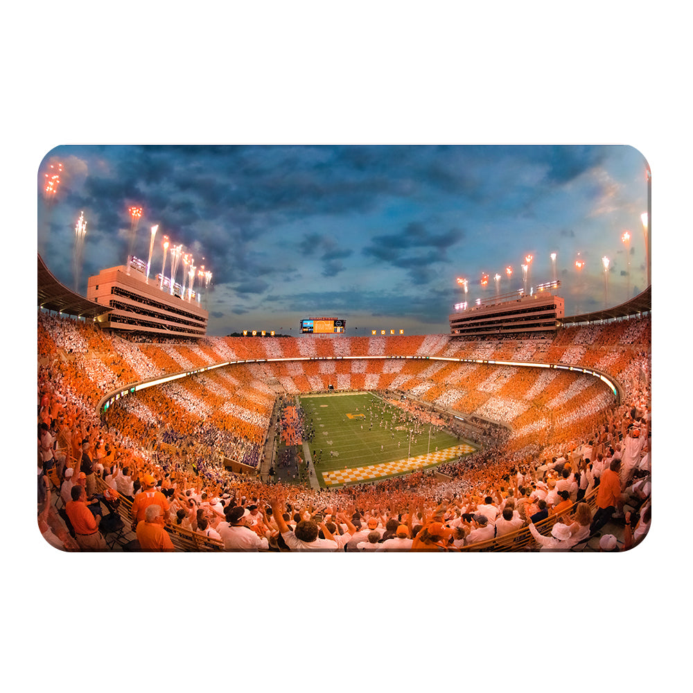 Tennessee Volunteers - Vols Beat the Gators Checkerboard - College Wall Art #Canvas
