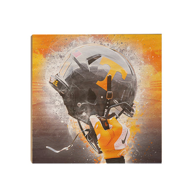 Tennessee Volunteers - Smokey Helmet Held High - College Wall Art #Wood