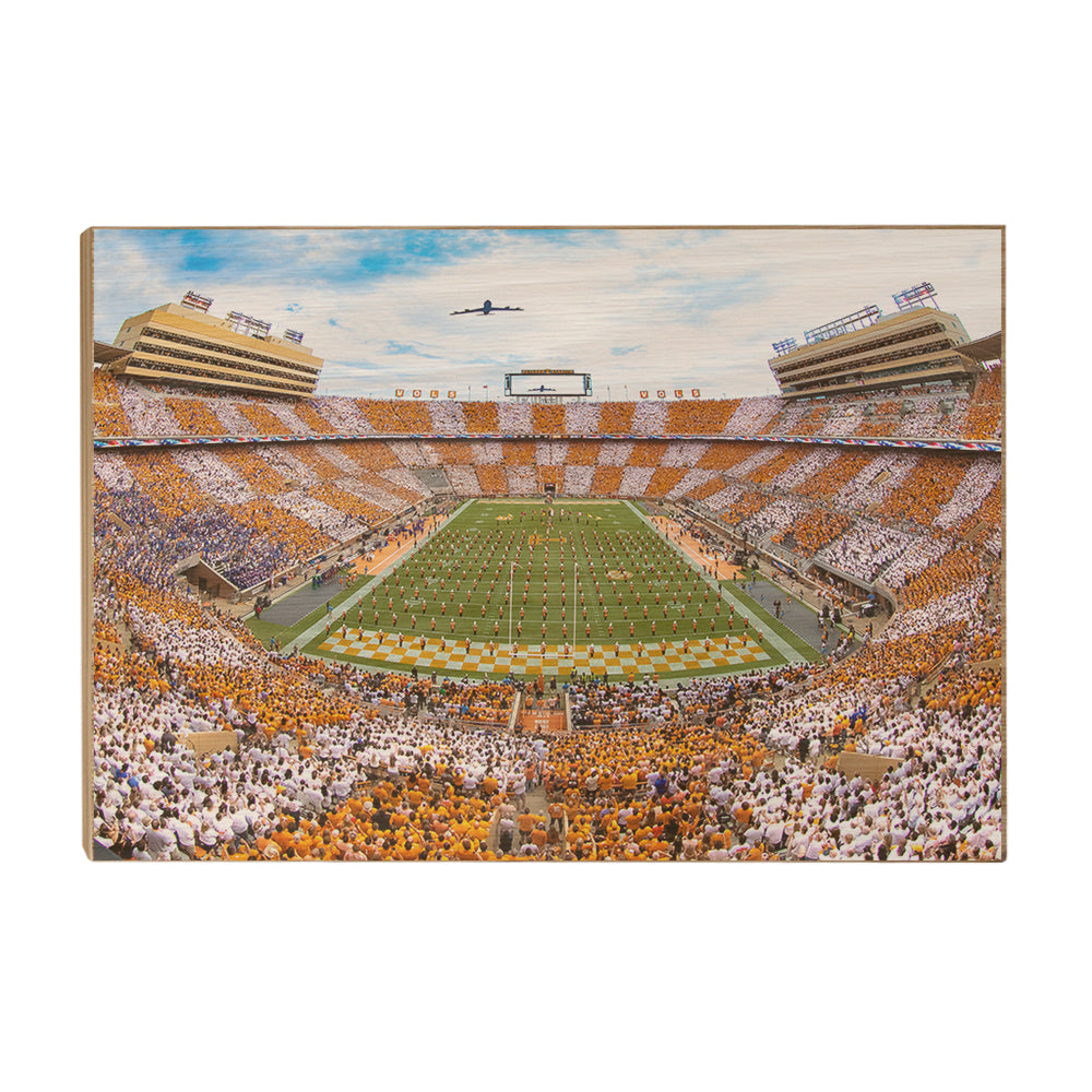Tennessee Volunteers - Vols Beat the Gators Checker Neyland Flyover - College Wall Art #Canvas