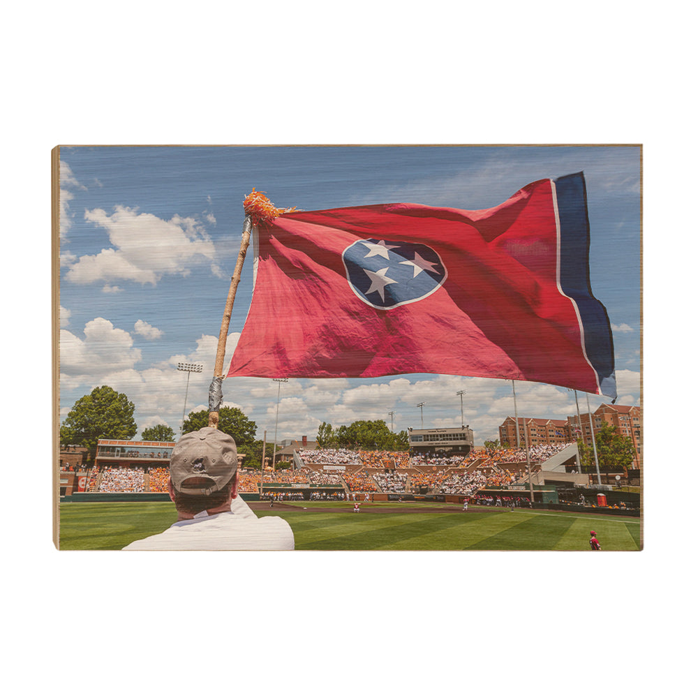 Tennessee Volunteers - Tennessee Baseball Checkerboard - College Wall Art #Canvas
