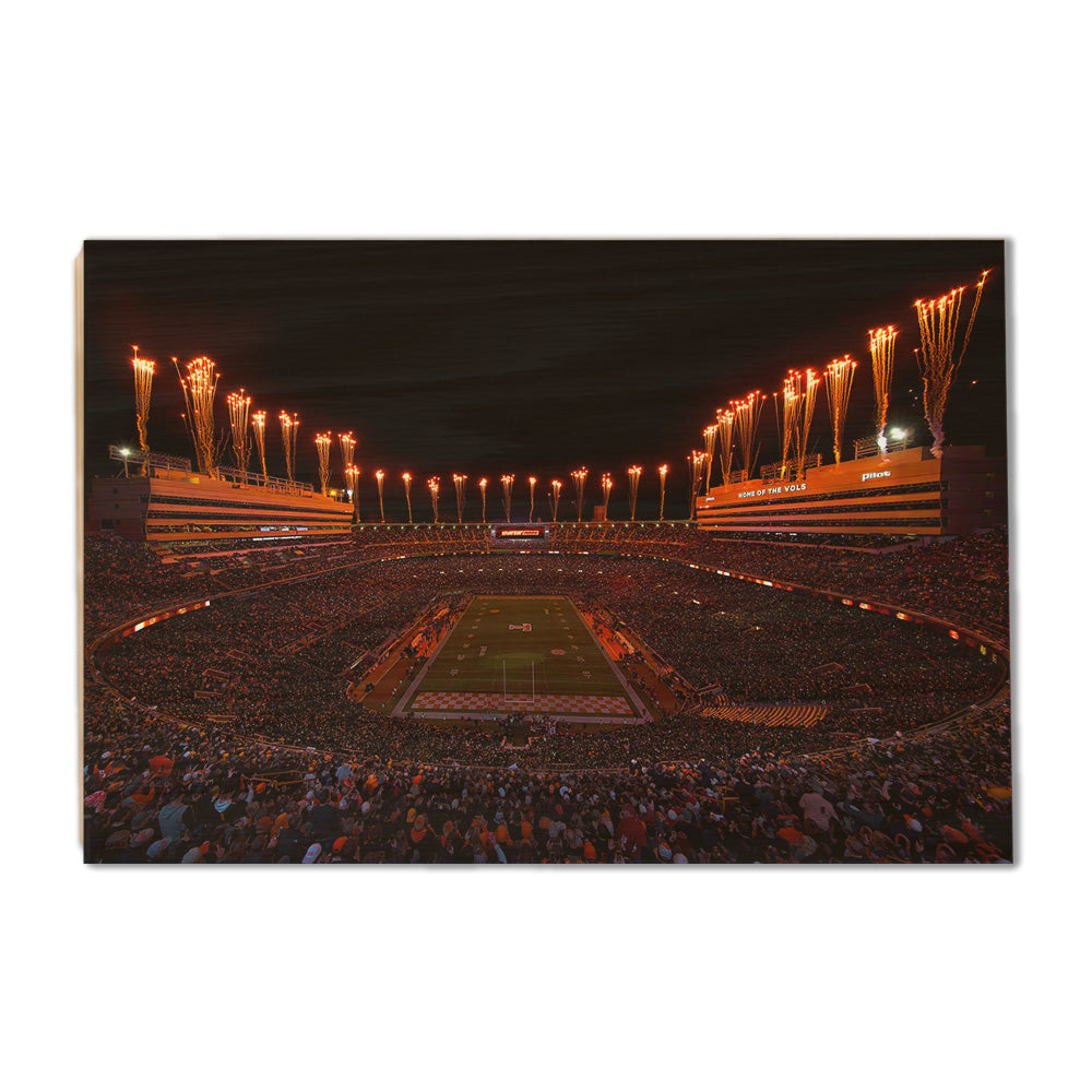 Tennessee Volunteers - Dark Mode - College Wall Art #Canvas