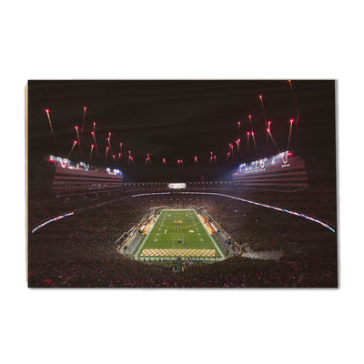 Tennessee Volunteers - Bombs Bursting in Air - College Wall Art #Wood
