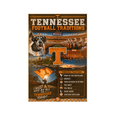 Tennessee Volunteers - Tennessee Traditions - College Wall Art #Wood