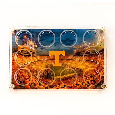 Tennessee Volunteers - Vols Beat the Gators Acrylic Shot Glass Tray
