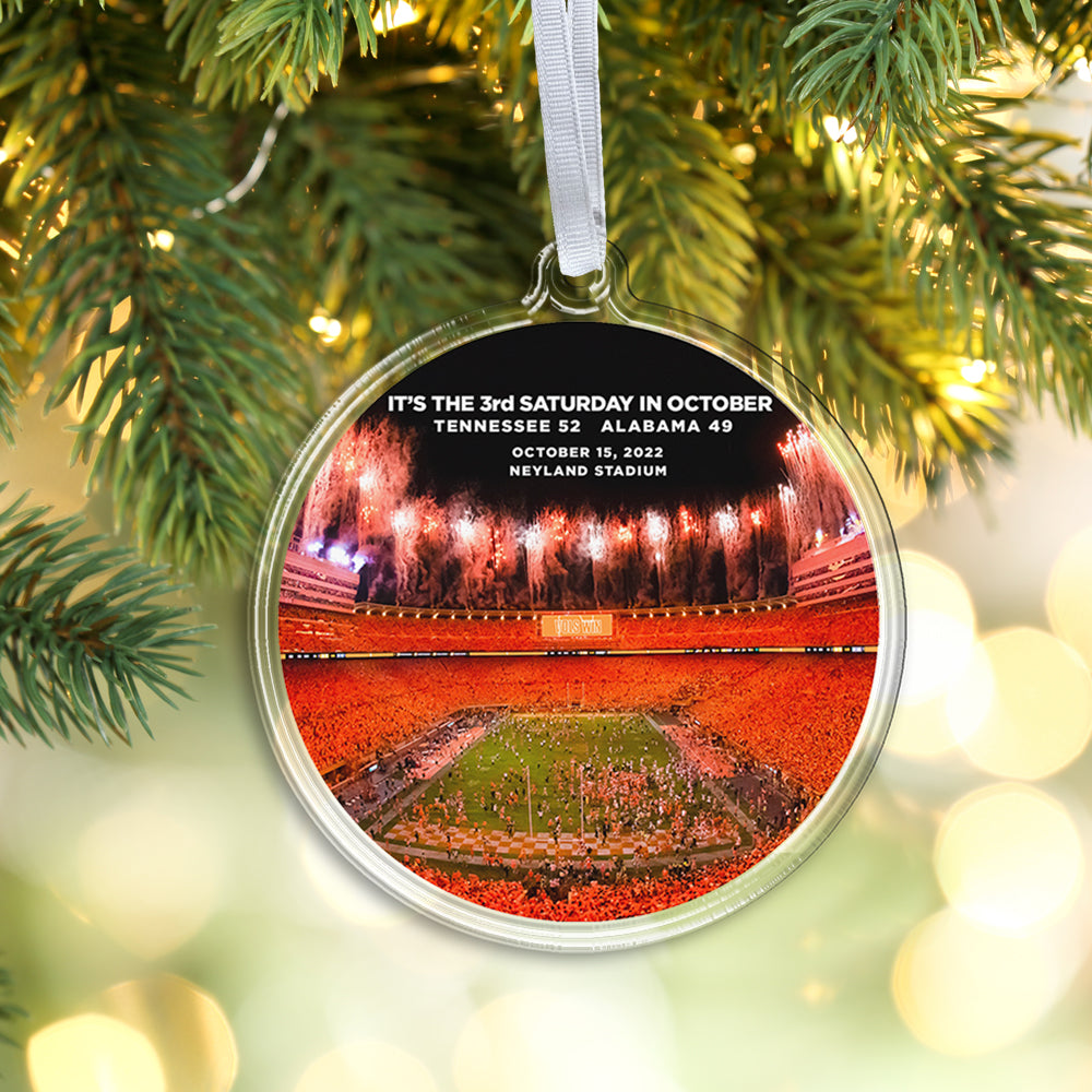 Tennessee Volunteers - It's the 3rd Saturday in October Double-sided Ornament & Bag Tag