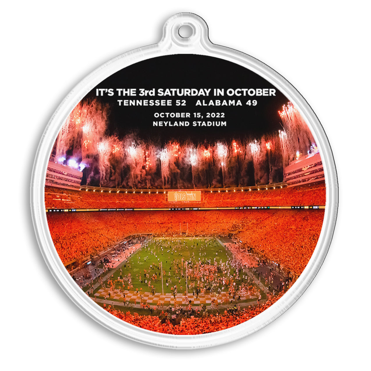 Tennessee Volunteers - It's the 3rd Saturday in October Double-sided Ornament & Bag Tag