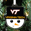 Virginia Tech Hokies - Virginia Tech Snowman Head Ornament