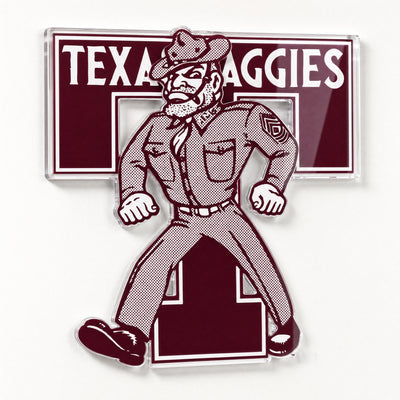 Texas A&M Aggies - Sesquicentennial Vintage Texas Aggies Sarge - Single Layer Dimensional