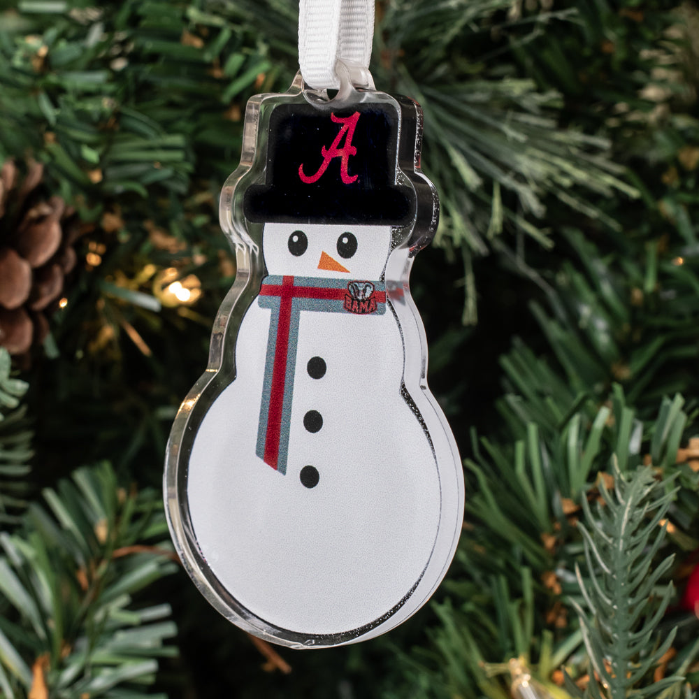 Alabama Crimson Tide - Alabama Snowman Double-sided Ornament