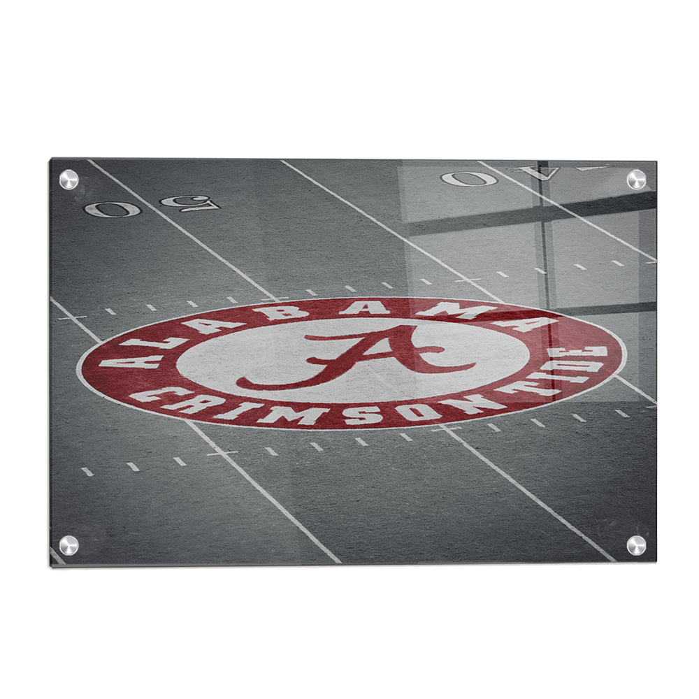 Alabama Crimson Tide - Alabama 50 Yard Line - College Wall Art #Canvas